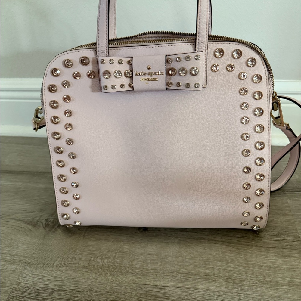 Kate Spade Light Pink Studded Satchel